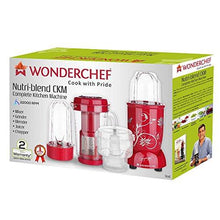 Load image into Gallery viewer, Wonderchef Nutri-Blend Complete Kitchen Machine (CKM) with 3 Jars 400W - Red (5065331277955)
