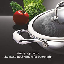 Load image into Gallery viewer, Alda 3 Ply Nero Stainless Steel Wok Pan with Lid 24 cm (5065324462211)
