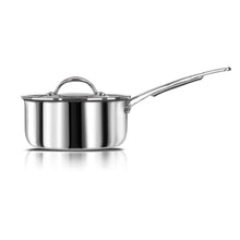 Load image into Gallery viewer, Stahl Triply Stainless Steel Artisan Saucepan, 4218, 18cm, 1-Piece, Silver (5065364373635)
