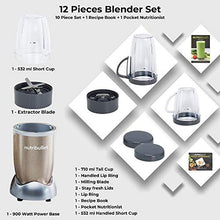 Load image into Gallery viewer, Nutribullet PRO High Speed Blender/Mixer/Smoothie Maker - 900 Watts - 12 Pcs Set; Champagne (5065327607939)
