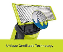 Load image into Gallery viewer, Philips QP2525/10 OneBlade Hybrid Trimmer and Shaver with 3 Trimming Combs (Lime Green) (5065318269059)
