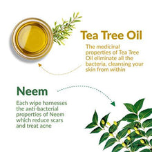 Load image into Gallery viewer, Kara Face Wipe - Cleansing &amp; Hydrating, Refreshing, Neem &amp; Tea Tree, 30 Wipes (5065343664259)
