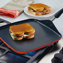 Load image into Gallery viewer, Meyer Aluminum Non-Stick Square Tawa , 28 cm , Orange (3 mm Thick) (5065324986499)
