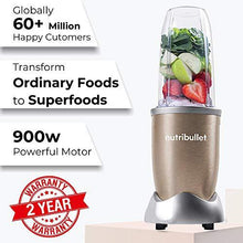Load image into Gallery viewer, Nutribullet PRO High Speed Blender/Mixer/Smoothie Maker - 900 Watts - 12 Pcs Set; Champagne (5065327607939)
