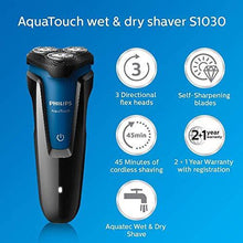 Load image into Gallery viewer, Philips S1030/04 Wet and Dry Electric Shaver (Black) (5065330393219)
