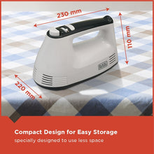 Load image into Gallery viewer, Black+Decker M350 300-Watt Hand Mixer (White/Grey) (5065331212419)
