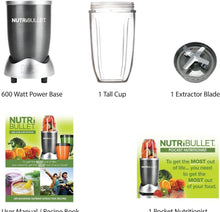 Load image into Gallery viewer, Nutri Bullet Magic High Speed Mixer Blender (Graphite Grey) - 5 Piece Set (5065326821507)
