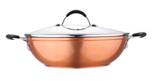 Load image into Gallery viewer, Bergner Infinity Chefs Aluminium Kadai with Lid, 3.3 Litres/28cm, Copper (5065355657347)
