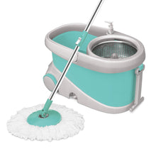 Load image into Gallery viewer, Spotzero by Milton Prime Mop with Big Wheels and Stainless Steel Wringer (Aqua green, 2 refills) (5065327804547)
