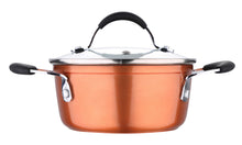 Load image into Gallery viewer, Bergner Infinity Chefs Aluminium Casserole with Lid, 1.7 Litres/18cm, Copper (5065356181635)
