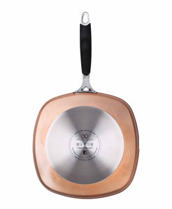 Bergner Infinity Chefs Aluminium Grill Pan, 28cm, Copper (5065355264131)