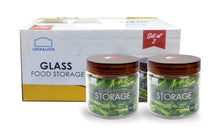 Load image into Gallery viewer, Lock &amp; Lock Glass Canister Set, 550ml, Set of 2, White (5065378168963)
