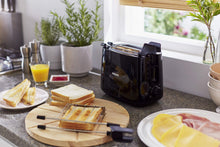 Load image into Gallery viewer, Philips Daily Collection HD2583/90 600-Watt 2 in 1 Toaster and Grill (Black) (5065336291459)
