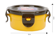 Load image into Gallery viewer, Lock &amp; Lock Classics Round Plastic Food Container with Leak Proof Locking Lid, 100ml, 1-Piece, Yellow (5065379610755)
