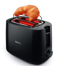 Load image into Gallery viewer, Philips Daily Collection HD2583/90 600-Watt 2 in 1 Toaster and Grill (Black) (5065336291459)
