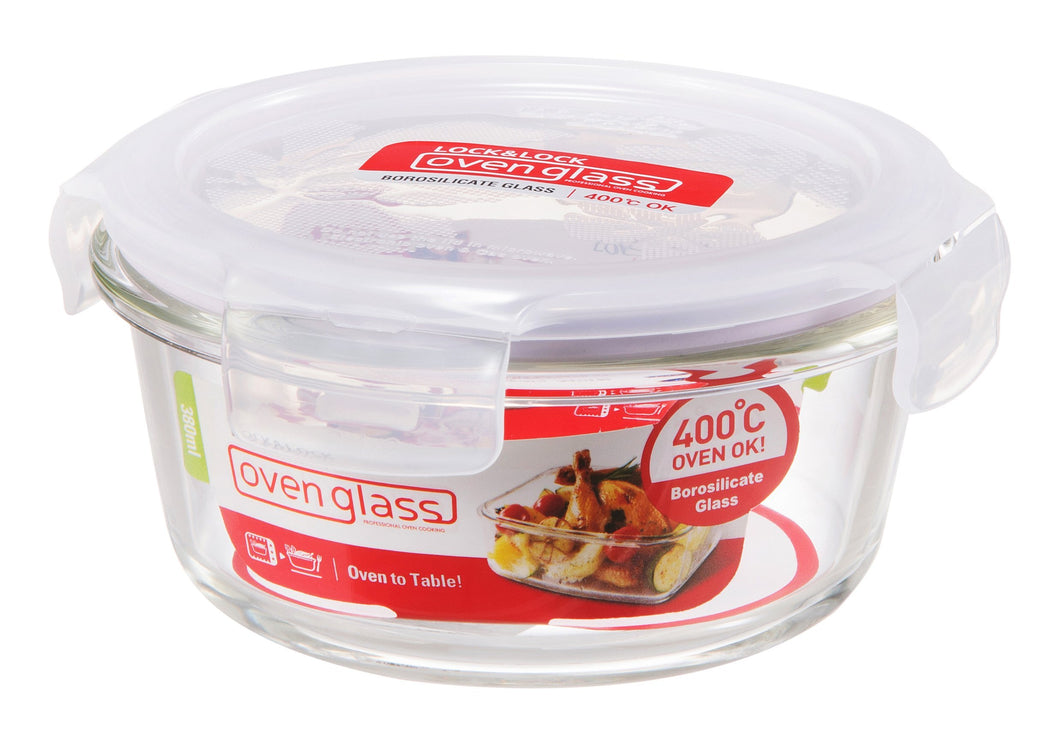 Lock&Lock Euro Round Bake and Store Container, 380ml (5065365192835)