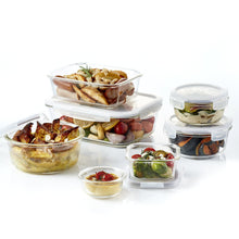 Load image into Gallery viewer, Lock &amp; Lock Ovenglass Airtight Heat Resistant Glass Rectangular Food Storage Container (5065365815427)
