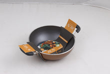 Load image into Gallery viewer, Krav Hard Anodised Non-stick Mini Deep Kadhai -  Copper (5065320104067)
