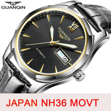 Load image into Gallery viewer, GUANQIN Japan NH36 Movement Men Mechanical Watch Automatic Mens Watches Top Brand Fashion Waterproof Sapphire Relogio Masculino (4956898066563)
