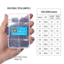Load image into Gallery viewer, DONQL 300pcs/Box High Carbon Steel Fishing hooks Mixed Size Barbed jig hook Carp Fishing Jig Head for Fly fishing Accessories (4956977660035)
