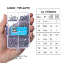 Load image into Gallery viewer, DONQL 300pcs/Box High Carbon Steel Fishing hooks Mixed Size Barbed jig hook Carp Fishing Jig Head for Fly fishing Accessories (4956977660035)
