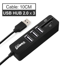 Load image into Gallery viewer, USB Hub 3.0 Multi USB 3.0 Hub USB Splitter High Speed 3 6 Ports 2.0 Hab TF SD Card Reader All In One For PC Computer Accessories (4956985458819)
