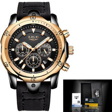 Load image into Gallery viewer, 2020 LIGE Mens Watches Top Brand Luxury Watch Men Military Leather Clock Waterproof Sports Watch Chronograph Relogio Masculino (4956896592003)
