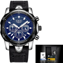 Load image into Gallery viewer, 2020 LIGE Mens Watches Top Brand Luxury Watch Men Military Leather Clock Waterproof Sports Watch Chronograph Relogio Masculino (4956896592003)
