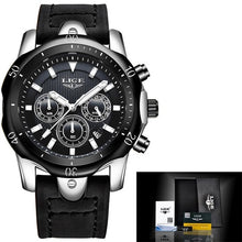 Load image into Gallery viewer, 2020 LIGE Mens Watches Top Brand Luxury Watch Men Military Leather Clock Waterproof Sports Watch Chronograph Relogio Masculino (4956896592003)
