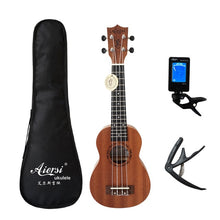 Load image into Gallery viewer, Aiersi brand 21 inch ukelele mahogany Soprano gecko ukulele musical instrument guitar 4 string Hawaiian mini guitarre (4956978249859)
