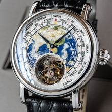 Load image into Gallery viewer, Real seagull Tourbillon Watch Men Mechanical Movement Luxury Brand Earth Dial Alligator Leather Men's Wristwatch Reloj Hombre (4956897214595)

