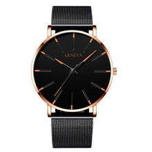 Load image into Gallery viewer, 2019 Minimalist Men's Fashion Ultra Thin Watches Simple Men Business Stainless Steel Mesh Belt Quartz Watch Relogio Masculino (4956896690307)
