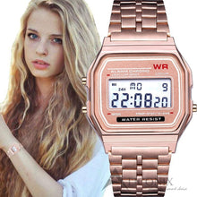 Load image into Gallery viewer, WR F91W Steel Band Electronic Watch (4956897247363)
