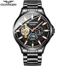 Load image into Gallery viewer, GUANQIN 2020 business watch men Automatic Luminous clock men Tourbillon waterproof Mechanical watch top brand relogio masculino (4956896559235)
