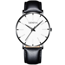 Load image into Gallery viewer, Luxury Fashion Mens Minimalist Watches Ultra Thin black Stainless Steel Mesh Band Watch Men Business Casual Analog Quartz clock (4956897935491)
