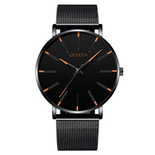 Load image into Gallery viewer, Reloj hombre 2020 dos homens relógios minimalistas ultra fino malha cinto relógio de luxo masculino negócio casual quartzo relógio de pulso (4956896919683)

