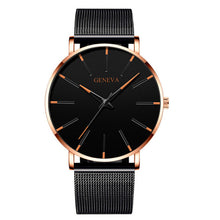 Load image into Gallery viewer, Reloj hombre 2020 dos homens relógios minimalistas ultra fino malha cinto relógio de luxo masculino negócio casual quartzo relógio de pulso (4956896919683)
