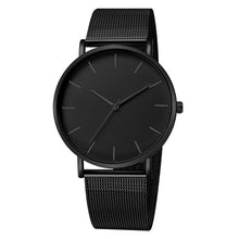 Load image into Gallery viewer, Luxury Watch Men Mesh Ultra-thin Stainless Steel Black Bracelet Wristwatches Male Watch Clock reloj hombre relogio masculino (4956896723075)
