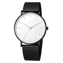 Load image into Gallery viewer, Montre de luxe hommes maille Ultra-mince acier inoxydable Quartz montre-bracelet mâle horloge reloj hombre relogio masculino livraison gratuite (4956896886915)
