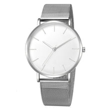 Load image into Gallery viewer, Montre de luxe hommes maille Ultra-mince acier inoxydable Quartz montre-bracelet mâle horloge reloj hombre relogio masculino livraison gratuite (4956896886915)
